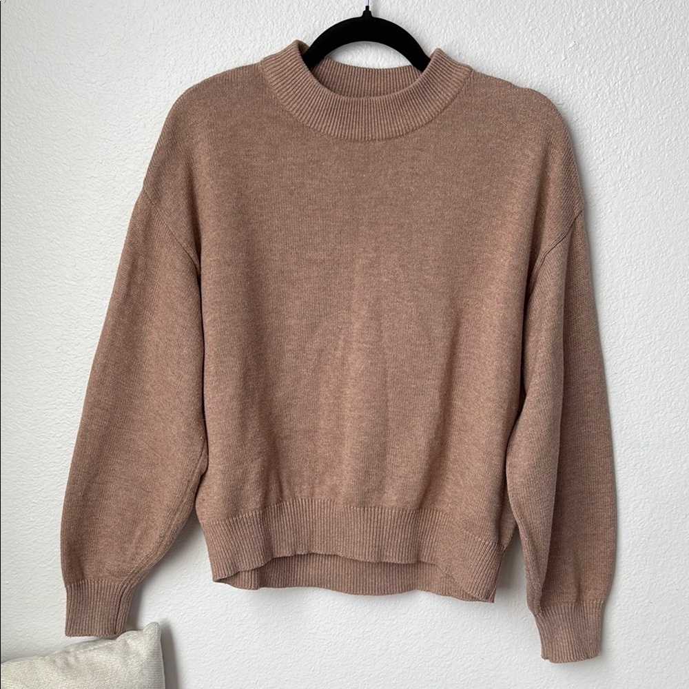 Dusty Pink Mockneck Sweater